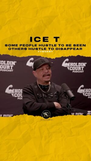 Ice-T Instagram - @icet Some people hustle to be seen others hustle to disappear. Which one are you? #icet 🎥 @holdincourtpodcast