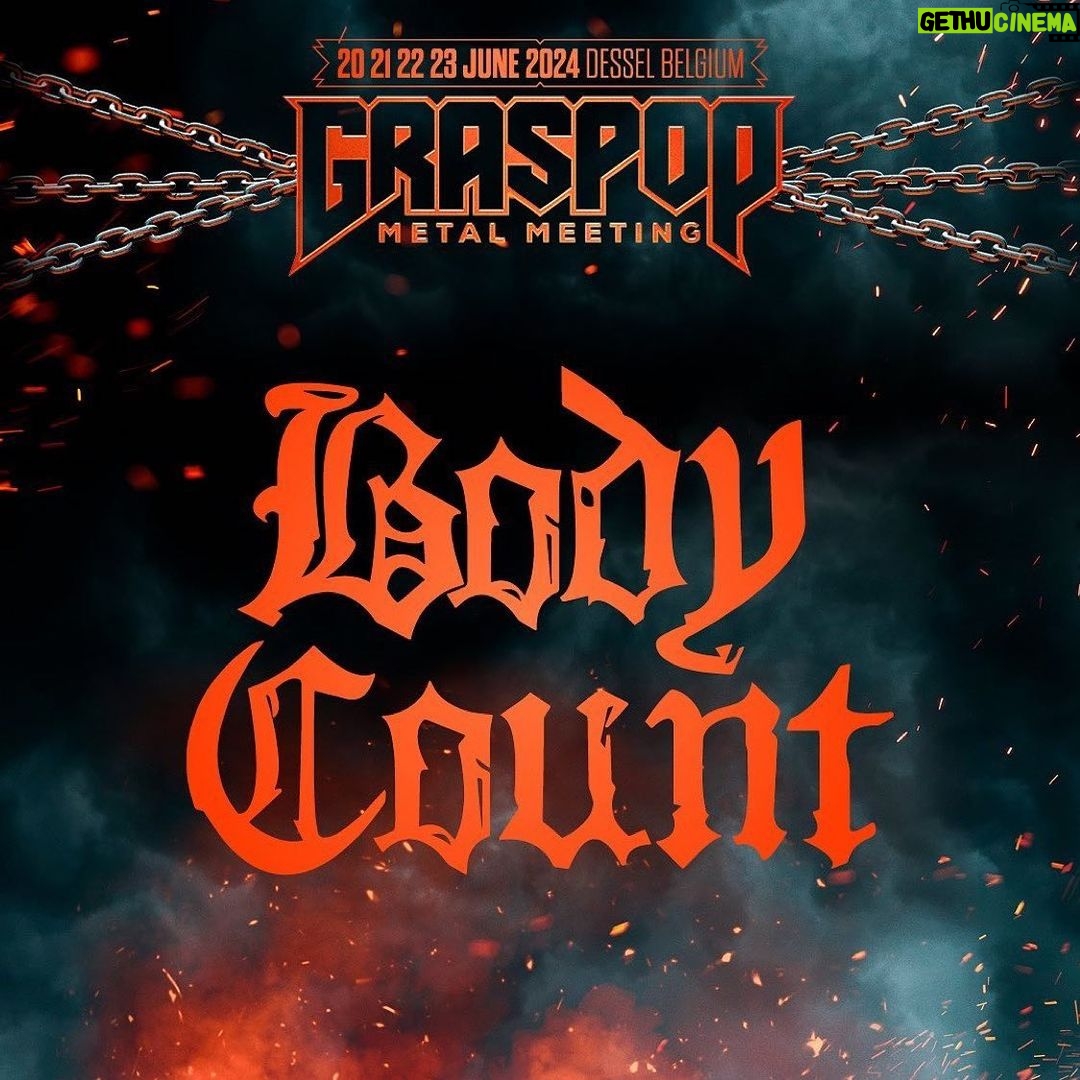 Ice-T Instagram - Yep, Belgium π§πͺ Weβre touring this summer! π₯ Follow @bodycountofficial π€π½