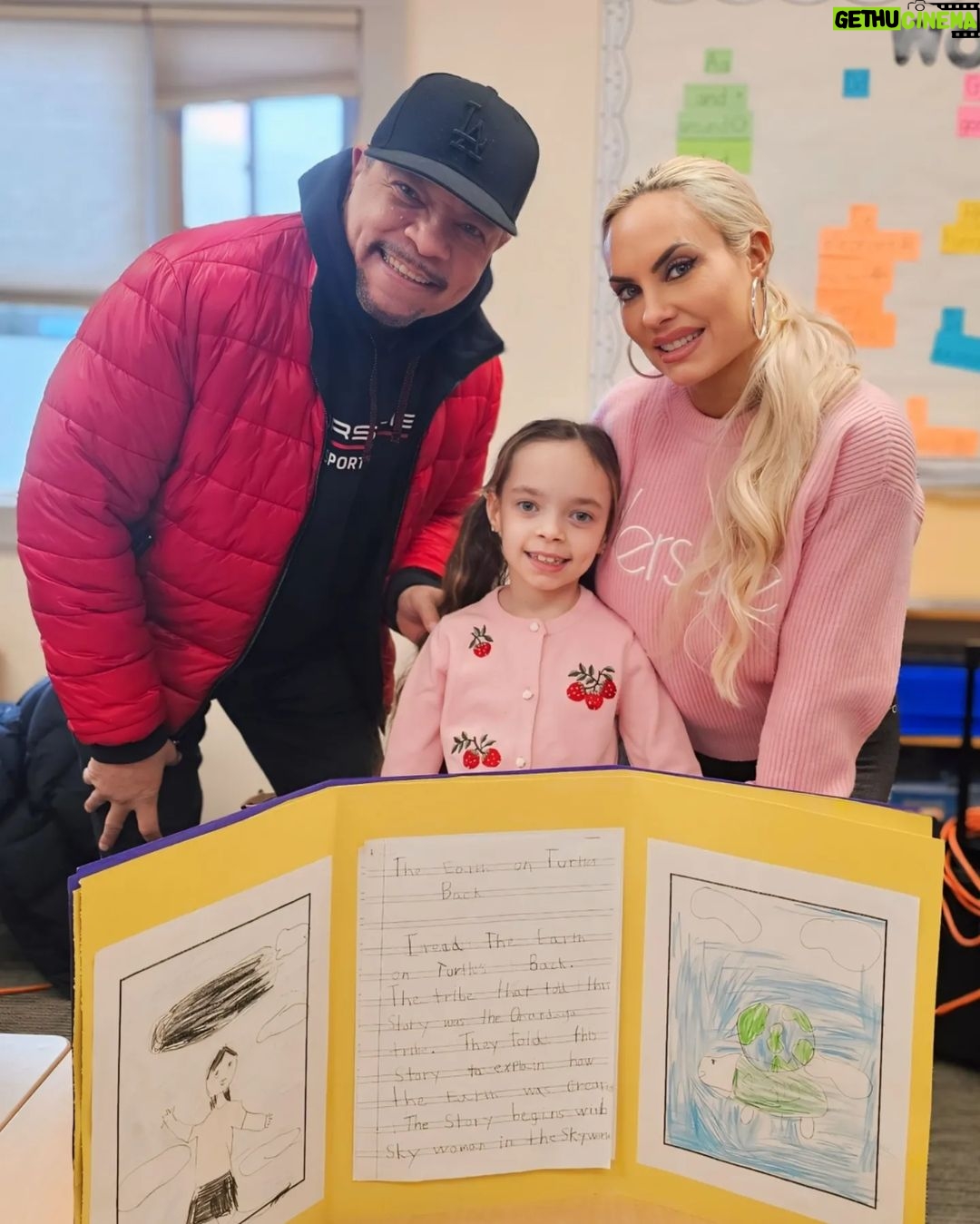 Ice-T Instagram - Parent Day at school 🩷 #2ndgrade #parentday