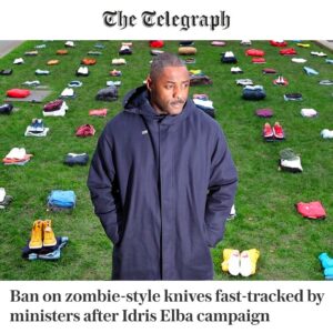 Idris Elba Instagram - Yesterday I met with the Home Secretary, James Cleverly and the Leader of the Opposition, Keir Starmer, and Shadow Home Secretary, Yvette Cooper. I was joined by members of the communities most impacted by knife crime, and those working tirelessly to put an end to this violence. It was clear from both meetings that there is appetite from across the political spectrum to work to put an end to this. It’s encouraging that they were all open to ideas and collaboration and we are hopeful for what lies ahead. Through this campaign, we will also continue to hold them all to account and make sure we get action, not just words. 

Today’s announcement from the Home Secretary that new legislation will be introduced to ban zombie knives and machetes is a significant step in the right direction. We need to ensure no loopholes can be exploited, and we will keep pushing for all dangerous weapons to be covered by the ban. It has taken too long to get here, so we must now make sure we get it right. 
 
It’s essential that the ban is introduced as quickly as the Parliamentary process allows, and we won’t be afraid to speak up if we feel that isn’t happening. This is also just the start of the huge amount of work that needs to be done to get to grips with the root causes of serious youth violence. 

We all need to be laser-focused on addressing the long-term causes of serious youth violence and to give young people a reason not to pick up a knife in the first place. We know that this won’t happen overnight and will require long-term, sustained efforts and critical thinking from every part of society. We will be there every step of the way and will do whatever we can to help stop young people from needlessly losing their lives to knife crime. 

As well as this ban, we need to properly invest in youth services, to give our young people the hope and opportunities they deserve. We need a Coalition to End Knife Crime to improve dialogue and collaboration between the services with a role to play in tackling this issue. And we need to bring young people and tech companies properly into the conversation. 

We owe it to our young people to do everything we can to help keep them safe.