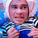 Igor Guimarães Instagram - Bebê Bráuzio e a Mamãe Maionese 😍 #thenoite #sbt #danilogentili #thenoitecomdanilogentili #igorguimarães #diguinhocoruja