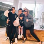 Iko Uwais Instagram - when we have each other..we have everything ❤️ #theuwais👨‍👩‍👧‍👧 #weekendvibes ps: yg kecil lg ngambek,ngantuk🤪
