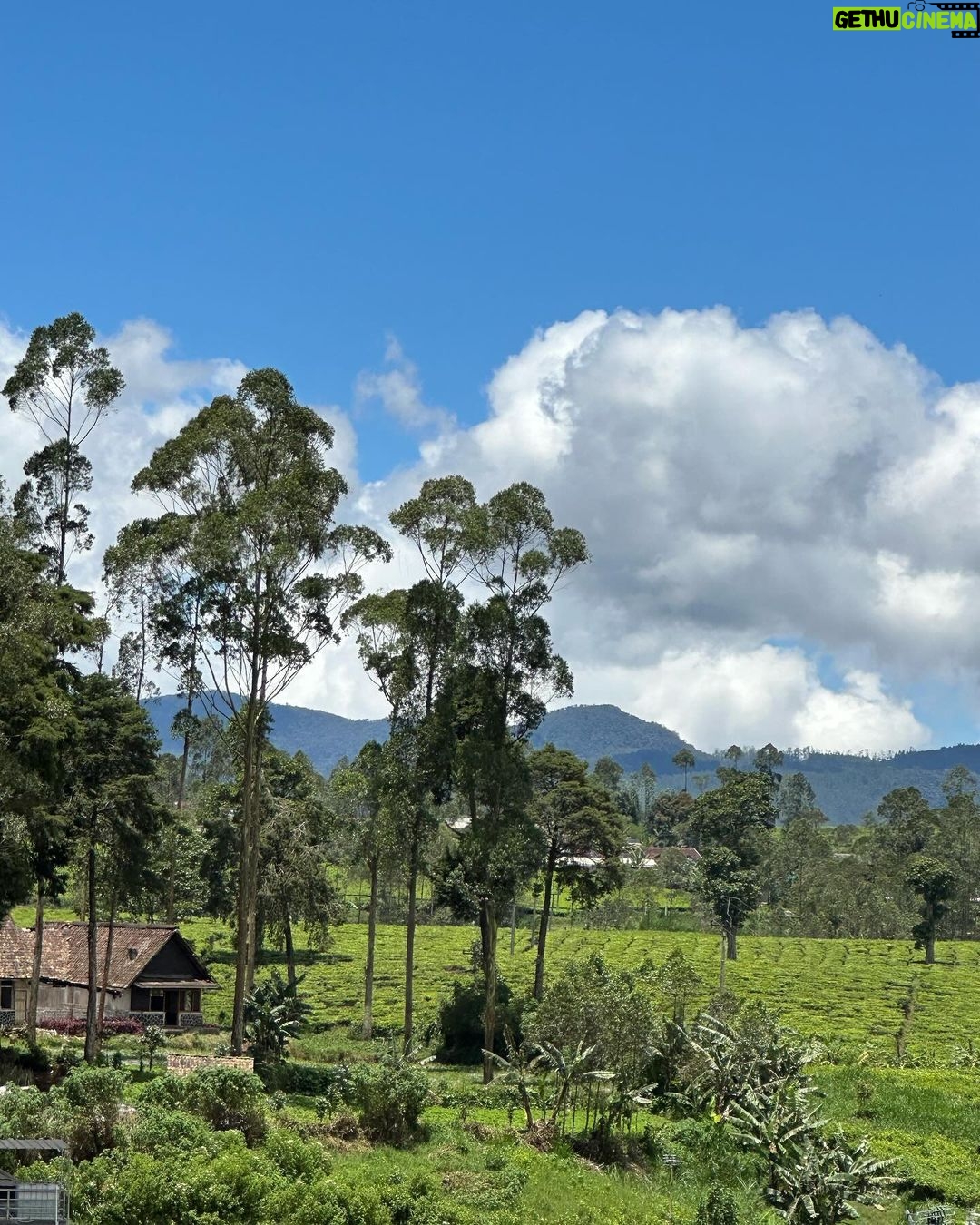 Iko Uwais Instagram - no filter needed😍🌳🏔️🌾🌤️❤️ #theuwais👨👩👧👧 Pangalengan, Jawa Barat, Indonesia