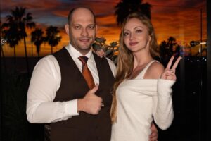 Ilya Tank Shilov Instagram - “American Film Market 2022” is over. Many new friends ! Hopefully new ideas and projects ! On a photo: Nika, producer and actress. I wish her success with her movie ! #afm2022 #producer #americanfilmmarket #americanfilmmarket2022 #filmmaker