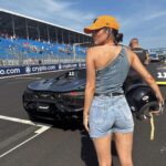 Indiana Massara Instagram - Start your engines, IT’S RACE DAY!! 🏁🧡🖤 @mclaren @mclarenshadow Miami Beach, Florida