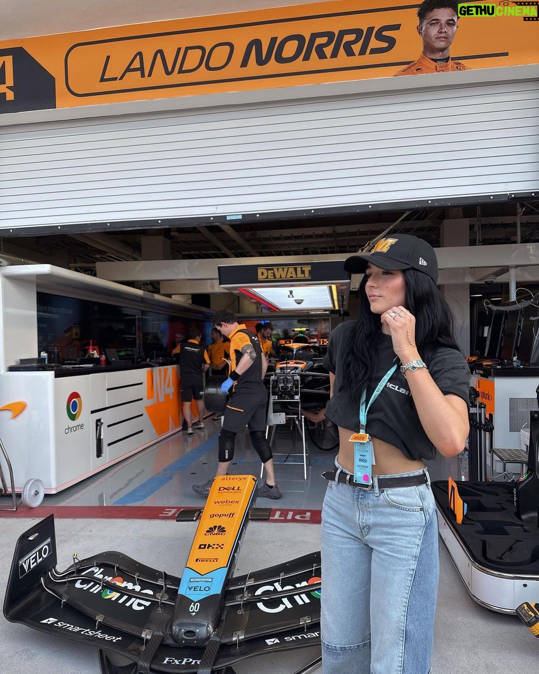 Indiana Massara Instagram - Start your engines, ITβS RACE DAY!! ππ§‘π€ @mclaren @mclarenshadow Miami Beach, Florida