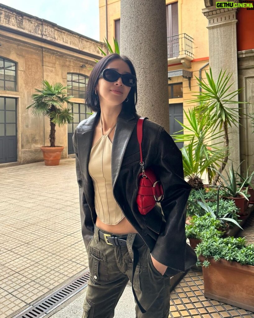 Irene Kim Instagram - Ciao Milano❤️‍🔥 #ootd Milan, Italy