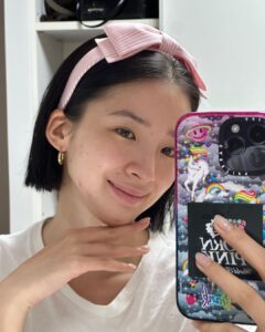 Irene Kim Instagram - Dear pimples, I’ve noticed recently you’ve been popping up quite frequently. If you’re going to live on my face, I need to see some rent.