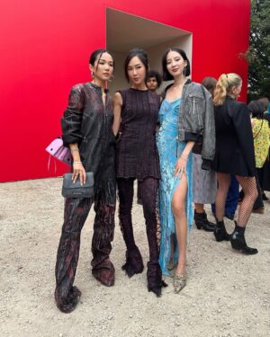 Irene Kim Instagram - @acnestudios moments…featuring all my gorgeous ladies✨ The collection was so goooooood❤️‍🔥