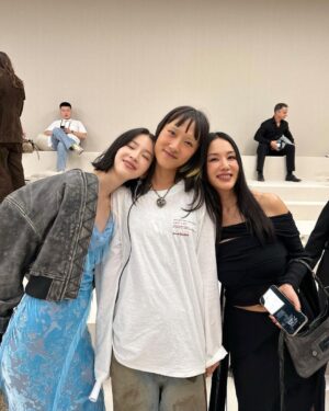 Irene Kim Instagram - @acnestudios moments…featuring all my gorgeous ladies✨ The collection was so goooooood❤️‍🔥