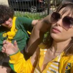 Isabella Moreira Instagram - amo meu país Brasil te amo Brasil sou 100% Brasil brasileiríssima alias: primeira copa com ela 🥰💘🦥