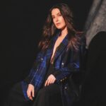 Isabelle Kaif Instagram - boss mode : activated by kick ass blazer Photography @DabbooRatnani Assisted by @manishadratnani @dabbooratnanistudio Make up @makebygayettri Hair @nitutamang143 Styled by @anshikaav Assisted by @bhatia_tanisha Blazer @viangevintage Earrings @myrhabyrhea Rings @avior.jewels @iblamebeads Blazing