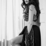 Isabelle Kaif Instagram - Serving Dark Romance 🖤 ZINNIA. Stunning @isakaif in our black lace , overlapped lehenga style skirt worn with a pearl and crystal embroidered bralette style blouse . Coordinated dupatta set . Credits: Location courtesy : @neumaindia Videographer: @sanket.s.kamble Stylist : @sheefajgilani Makeup : @makeupbyriddhima Hair : @souravv_roy_ Style team : @astha_kothari @kashishsinhaaa Jewellery : @the_vintage_snob @karishma.joolry #newcollection #festivewear #lace #brides #gown #black #indiancouture #bridesmaids #destinationwedding #cocktaildress #embroidery #weddingwear [bridesmaids, Indian wedding, brides,festive, fashion, dress]