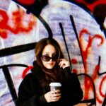 Isabelle Kaif Instagram - was stuck in traffic, scrolling through photos, and found these. so here’s a throwback to coffee, pjs, and street art 🏙️🎨 cause I 💙street art where is the best street art in Mumbai? let me know #throwbackthursday Concrete Creations