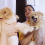 Isha Koppikar Instagram – When Boomerang was just a tiny pup and I could actually lift him up! 🐾😂 
#Throwback #PuppyDays #PuppyTalks #JustForFun #Memories