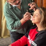 Isha Koppikar Instagram - Feeling grateful and pumped! 🎬 Shoot days are the best, where creativity and teamwork come together to bring stories to life. #shootday #lightscameraaction #makeup #candid #shootlife