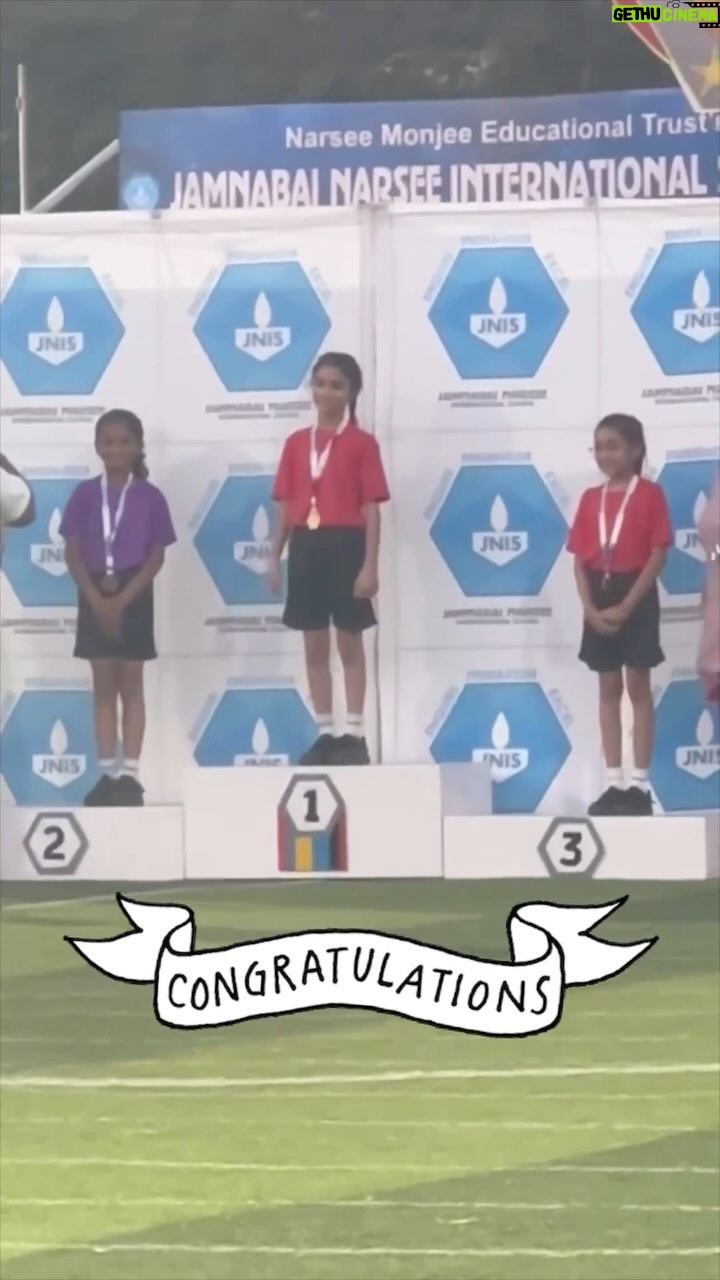 Isha Koppikar Instagram - Dearest Rianna, our hearts swell with pride and joy as we celebrate your incredible achievement of winning the gold medal. Your dedication and hard work has truly shone brightly, and we couldn’t be more proud of the amazing person you’ve become. Congratulations on this well-deserved success, my love. ❤️❤️❤️ #sportsday #daughter #family #goldmedal