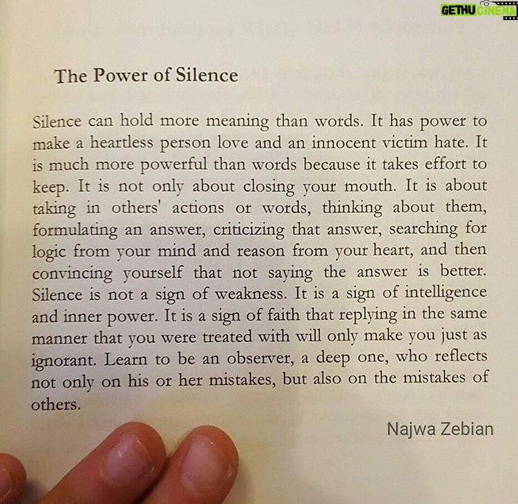 Isha Koppikar Instagram - The power of silence