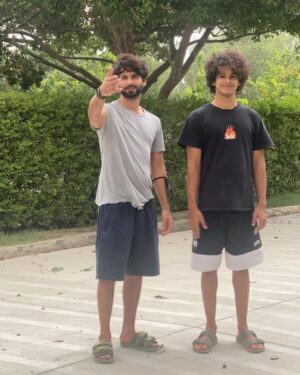 Ishaan Khattar Instagram - My elder tree, I may grow taller or even bushier 😂 but it’s all because of your shade and nurturing. Love you and trouble you always. Happy birthday bade miyan @shahidkapoor
