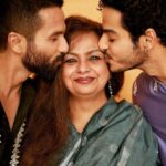 Ishaan Khattar Instagram - Happy birthday mom 💙 May the twinkle in your eyes remain forever and grow brighter as you enter a more joyous stage of your life! You are my voice of reason and my beacon of strength. Love you.