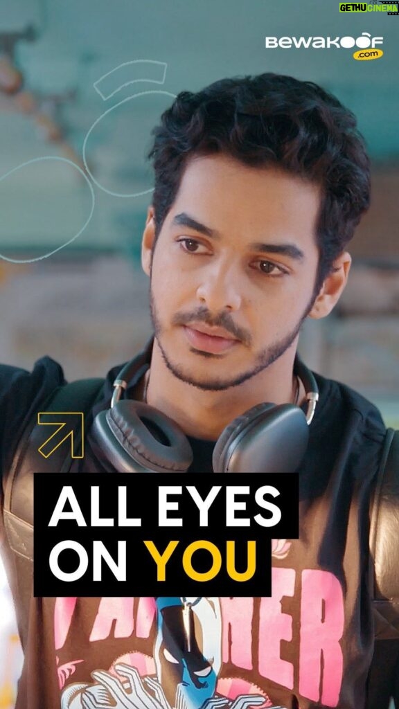 Ishaan Khattar Instagram - All Eyes On You with Ishaan Khatter | Bewakoof®️ 👀 ✨Join @ishaankhatter in the ultimate spotlight takeover! 🎥 We’ll get you the stage, you steal the show! 😎 Head to the link in @bewakoofofficial bio to shop expressive casual wear that’ll get you the spotlight!🌟 #alleyesonyou #bewakoof #ishaankhatter #bewakoofofficial
