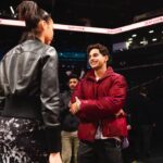 Ishaan Khattar Instagram – What a joyyyyy to be hosted for the NBA playoffs at Brooklyn’s homecourt!! 

WHAT a THRILLING game 😅 great effort by the @brooklynnets and a glorious sweep by the @celtics 🙌🏼🔥

@nba @nbaindia @nbastyle_in #ballislife 💥💥💥 Barclays Center