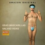 Ismael Prego Instagram - Borat se une a la campaña de concienciación sobre el uso de la mascarilla. Mañana @primevideoes estrena la secuela de Borat, os espero a las 16h en mi canal de twitch para verla todos juntos mediante una Watch Party #Borat