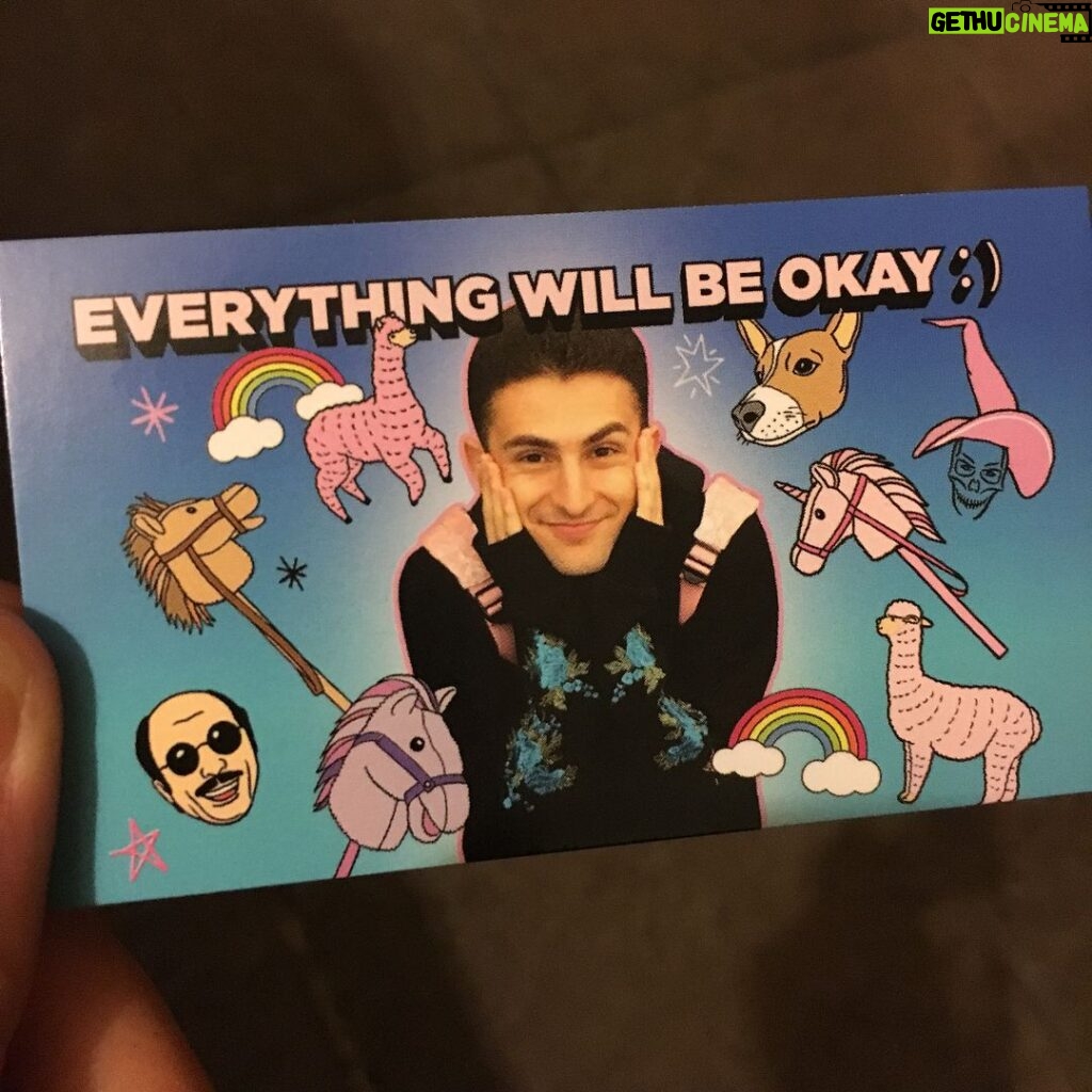 Issa Christopher Tweimeh Instagram - giving these cards out at all of my shows for anybody who wants one😊love you guys so much💕