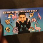 Issa Christopher Tweimeh Instagram - giving these cards out at all of my shows for anybody who wants one😊love you guys so much💕