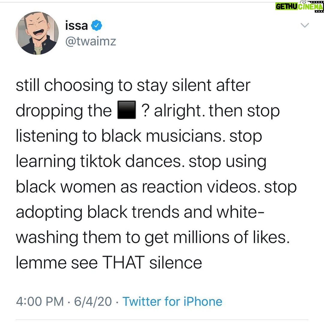 Issa Christopher Tweimeh Instagram - STAY SILENT THEN.