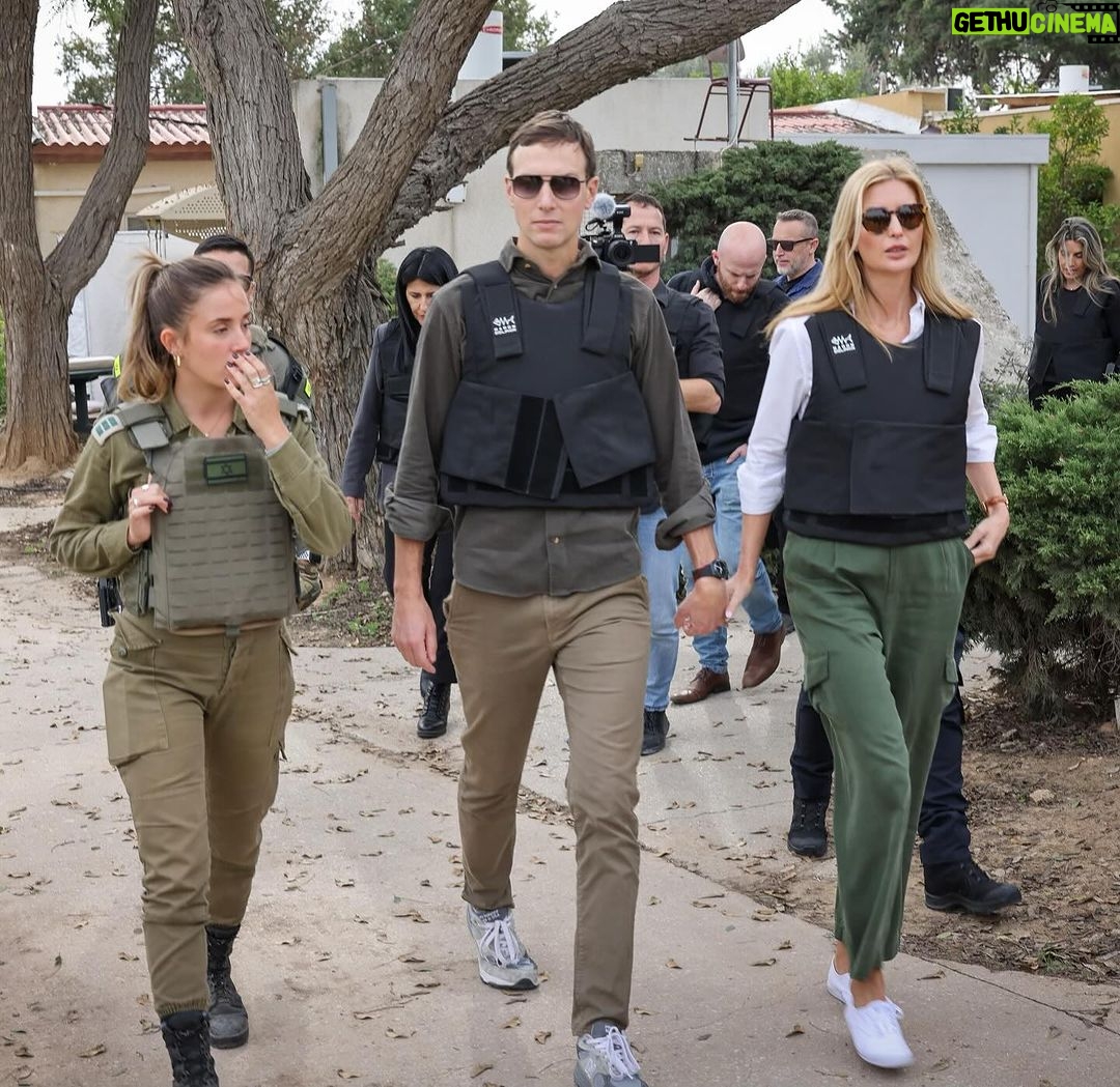 Ivanka Trump Instagram - As I depart from Israel, my heart fills with a mix of sorrow and hope. Witnessing the aftermath of the October 7th terrorist attack, I heard heart-wrenching stories from victims, families, soldiers, and first responders. Their strength amid the despair was profoundly moving and the resolve of this resilient and tough people reminds us that even in the darkest times, hope and goodness are ever-present. As so many rise to help, heal, and rebuild, it’s a testament to the enduring spirit of humanity. Tonight and every night I pray for the safe return of all hostages and the healing of each victim and of their families.
