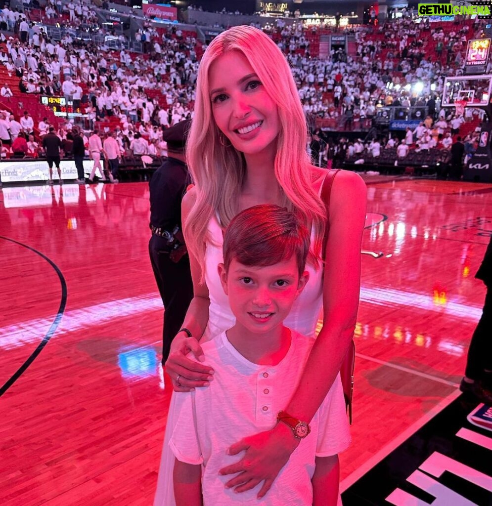 Ivanka Trump Instagram - 🔥🙌💥🏀⛹️‍♀️💫🔥 #GAME4 WITH MY MVP! Miami Heat Arena