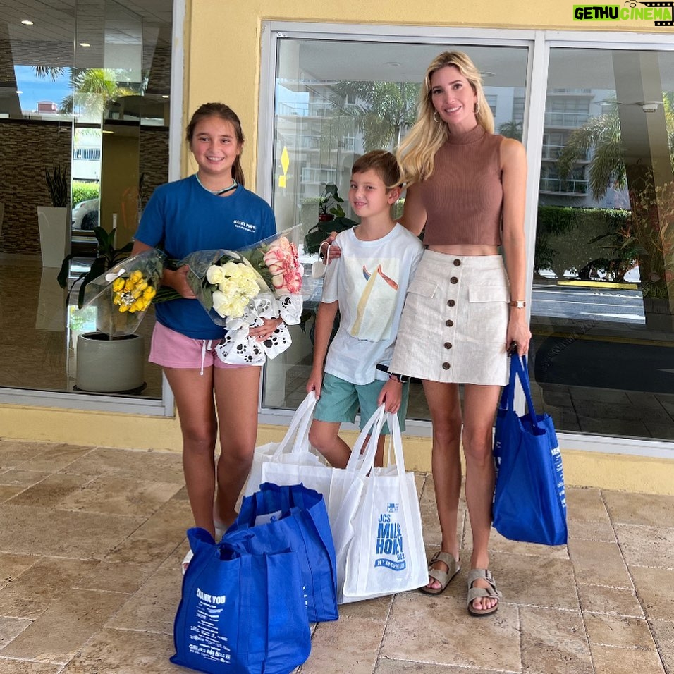 Ivanka Trump Instagram - Thank you to the JCS for organizing an incredible opportunity for children in the Miami community to visit with elderly individuals in need of both food and company. We shared a lot of laughs and heard some great stories as we brought food, flowers, toiletries and homemade dog treats to the homes of seniors who will be alone this Rosh Hashanah holiday. Thank you to Sonia, a lovely 80 year old woman in Miami Beach, for sharing with my children that “Kindness is like a boomerang. It comes back to you.” It’s an important lesson as we enter the High Holidays. Wishing everyone a Shana Tova!