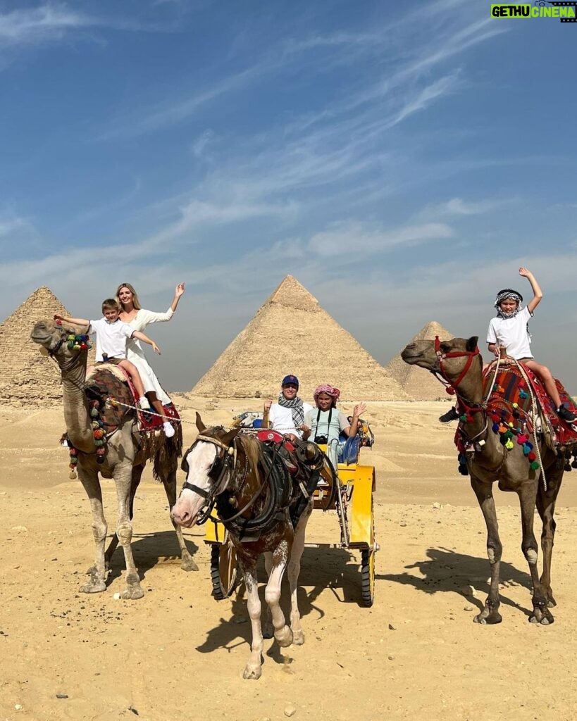 Ivanka Trump Instagram - A day at the Pyramids! 🐫 So special to explore the beauty of Egypt for the first time with my family! Cairo, Egypt