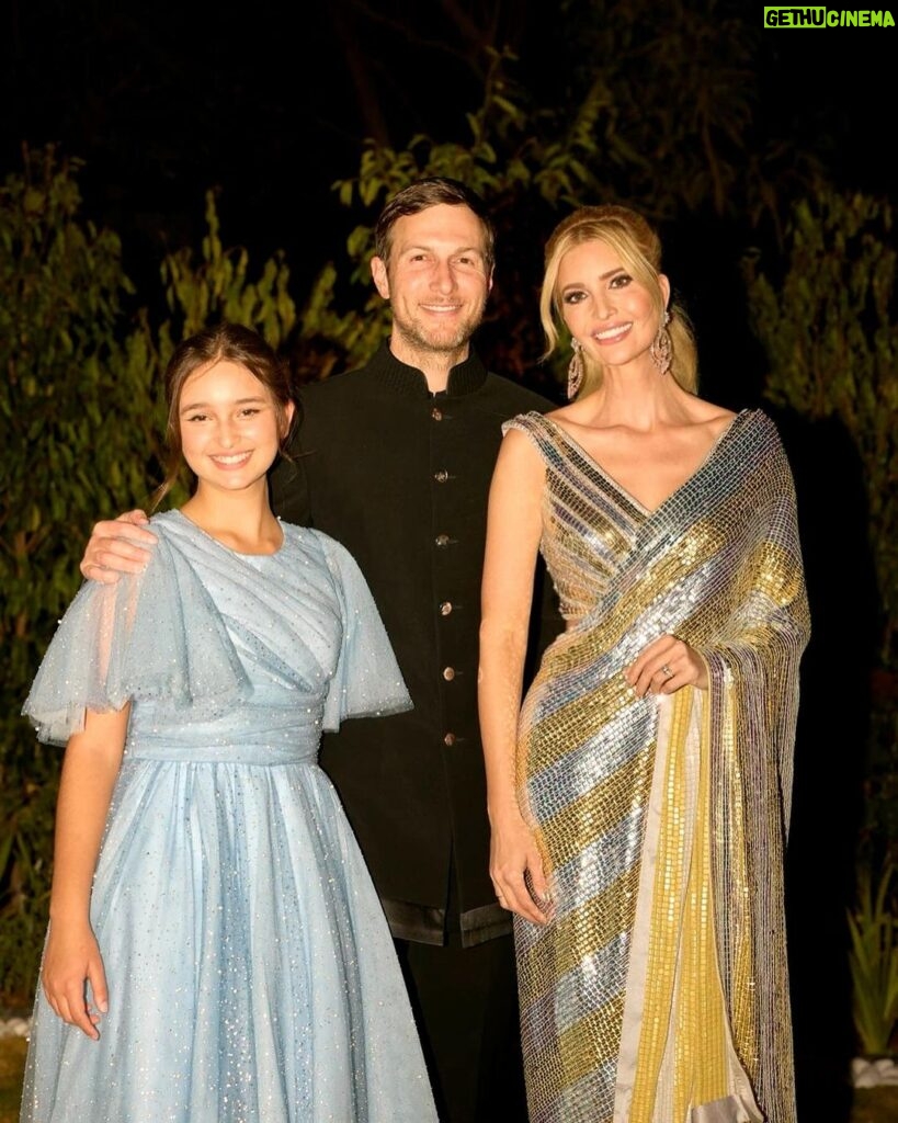 Ivanka Trump Instagram - First night in India ~ a magical evening in Everland ! 🇮🇳🪷 Sending warm wishes to Anant and Radhika for endless happiness and love as they embark on this wonderful adventure together. Jamnagar Gujrat India