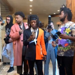 JID Instagram - #grammys2020  this was one of the most beautiful experiences I’ve ever had, and I shared it with family,also bitter sweet losing one of my favorite athletes ever, I pray we all stay strong for his family and show love to everyone we hold dear and near..
Thank you to my amazing best  friend and stylist:
@alannaholtonrose 
And thanks to the amazing designer:
@richfresh 🔥🔥🔥🤝🤝🖤🕊