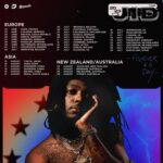 J.I.D Instagram - We coming New Zealand/Australia and Asia… tickets are live now!!! Don’t miss it !!!!!!