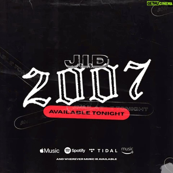 J.I.D Instagram - 2007 is free and coming Home tonight Midnight/9PM pst!!!!!!