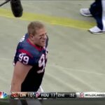 J.J. Watt Instagram - @jjwatt made quite an impression on the H-Town faithful in his playoff debut. 📺: #CLEvsHOU - Saturday 4:30pm ET on NBC 📱: Stream on #NFLPlus