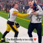 J.J. Watt Instagram - The Watt brothers with @jjwatt’s son Koa might be the cutest thing you see all day 🥹 (via @amypalcic)