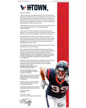 J.J. Watt Instagram - Family. Forever. 🤘🏼

(sorry about the small font size. Idk how the hell else to make it fit on IG. Utilize that zoom feature 😂)