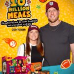 J.J. Watt Instagram - 10 Million Meals. Kealia and I are delighted to partner with @fritolay Variety Packs, @cheetos Mac ‘N Cheese & @genyouthnow to provide 10 million meals to students across the country through grab-and-go breakfast and after-school programs. #ad