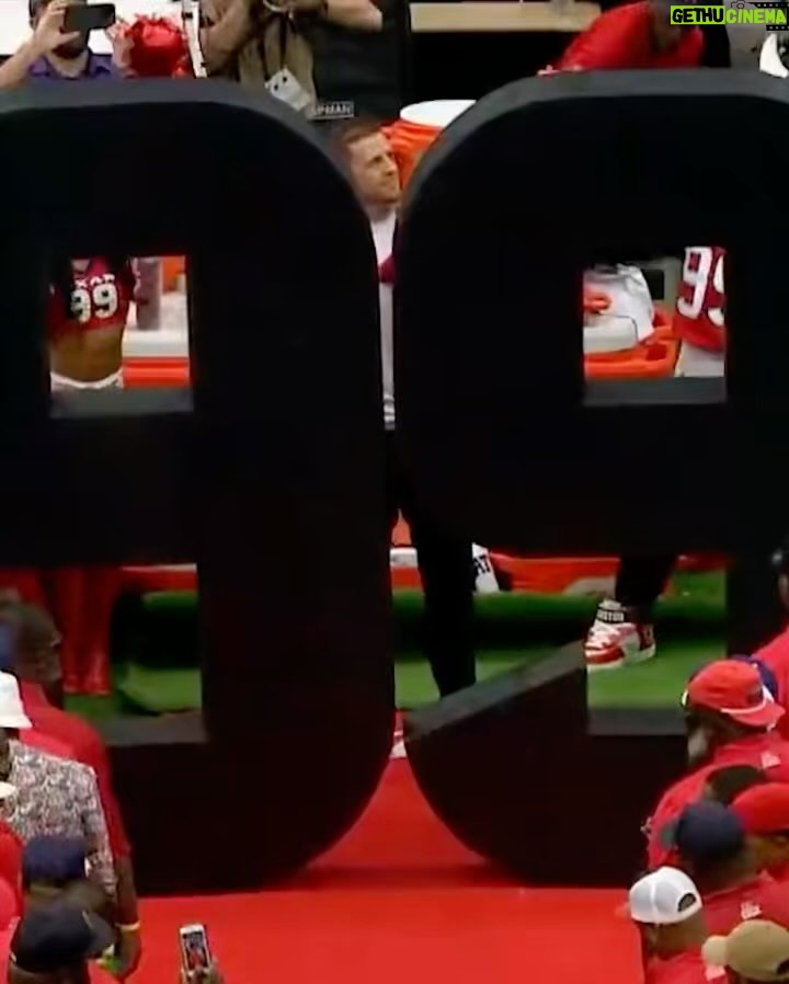 J.J. Watt Instagram - @jjwatt immortalized in Texans history
