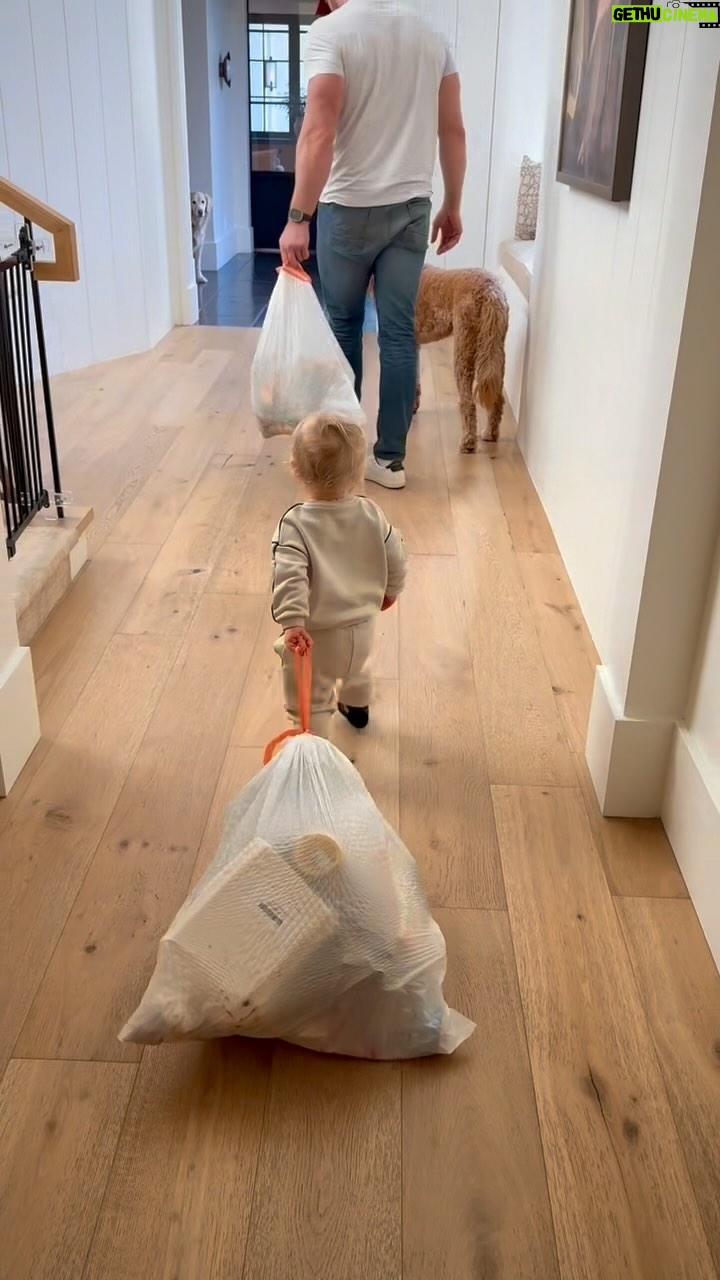 J.J. Watt Instagram - Starting the chores young…