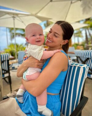 J.J. Watt Instagram - Koa’s first vacation. 

(QUICKLY learned that vacations are no longer vacations for the parents 😂🤦🏼‍♂️)

🏝️