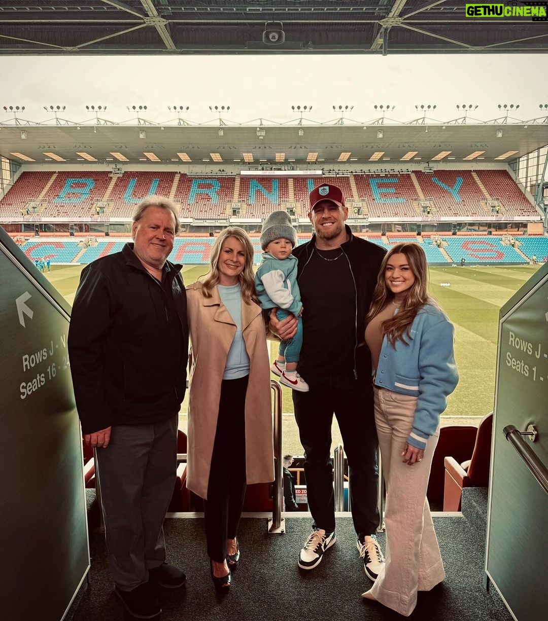 J.J. Watt Instagram - A very special day yesterday. First Burnley match for Koa, first Burnley match for my parents and a truly passionate, proper Burnley performance & win from the lads. Being able to share a day like this with Kealia, Koa & my parents was something I’ll never forget. Up The Clarets!!! (Koa was a tough guy on the pitch, but when the mascots came by… well, you’ll see on the last slide 😂)