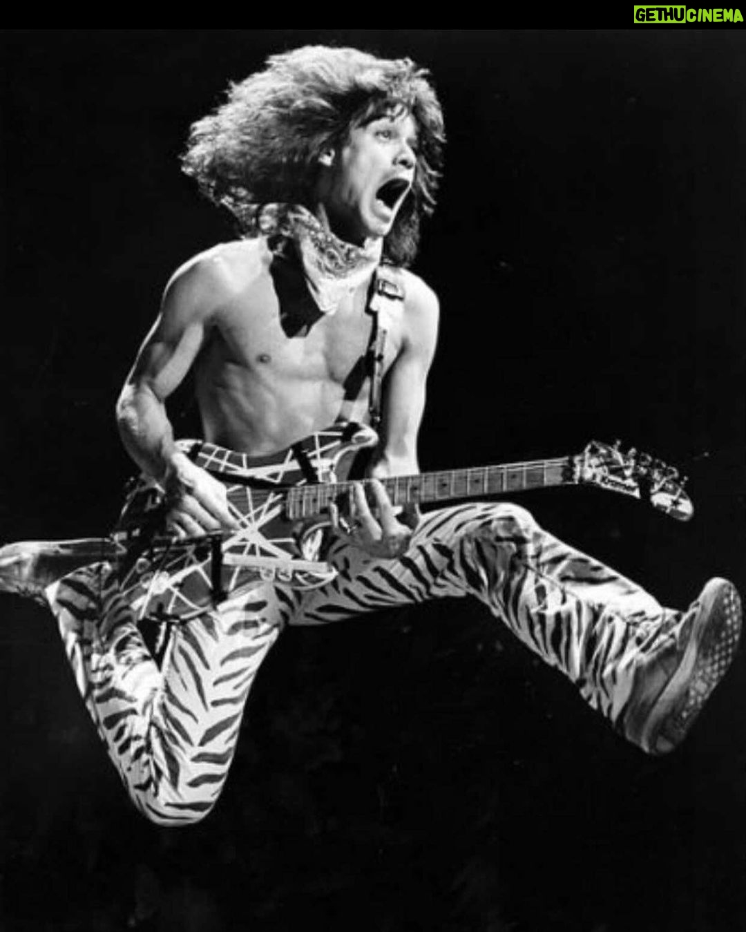 Jack Black Instagram - I was lucky enough to see Van Halen live back in the day. At one point during the concert the rest of the band left Eddie alone for his guitar solo. He just sat on the edge of the stage and played for about 10 minutes. It was pure heaven. The guy was a genius plain and simple. RIP goat of all goats! ❤️💜💙