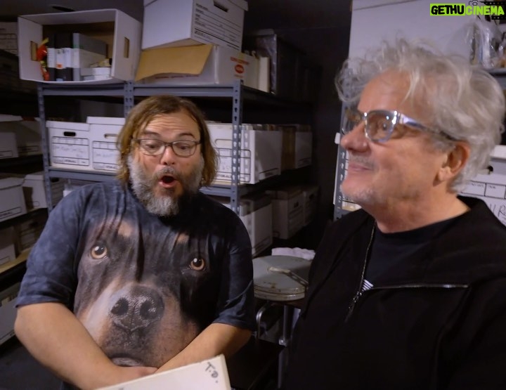 Jack Black Instagram - #InTheVault with @markmothersbaugh looking through old @clubdevo albums. New video is LIVE. Check the link in the bio. 📹 @taylorstephens The Sunset Strip
