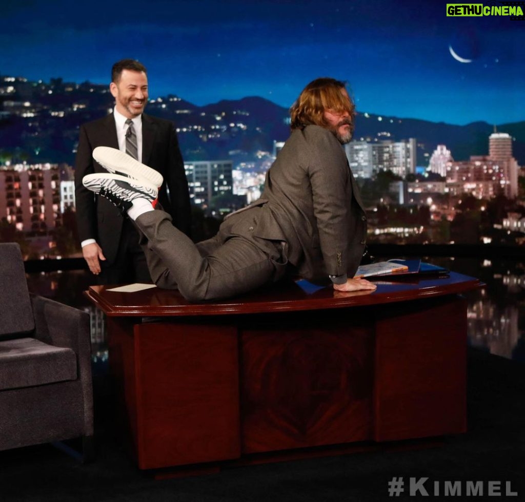 Jack Black Instagram - gotta set the pose bar high when I go onto #Kimmel #NowYouSealMe Jimmy Kimmel Show