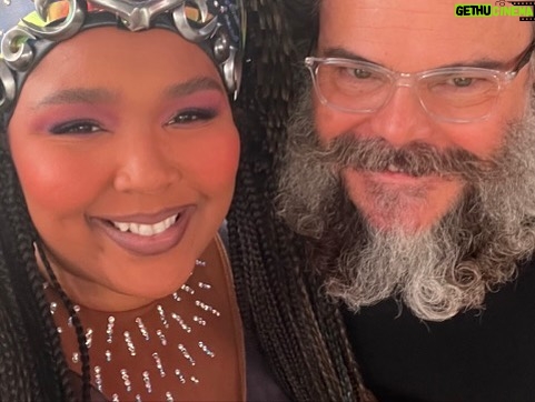 Jack Black - 1.2 Million Likes - So fun working with @lizzobeeating on @themandalorian as the king and queen of Plazir-15!!!